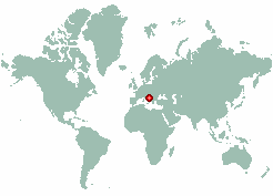 Vodenjak in world map